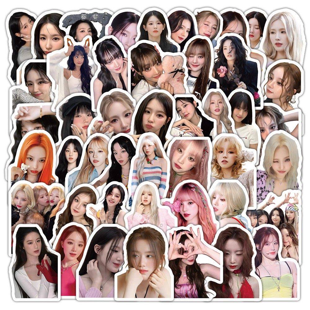 100张Gidle女团贴纸宋雨琦叶舒华赵美延MINNIE田小娟成员周边贴画
