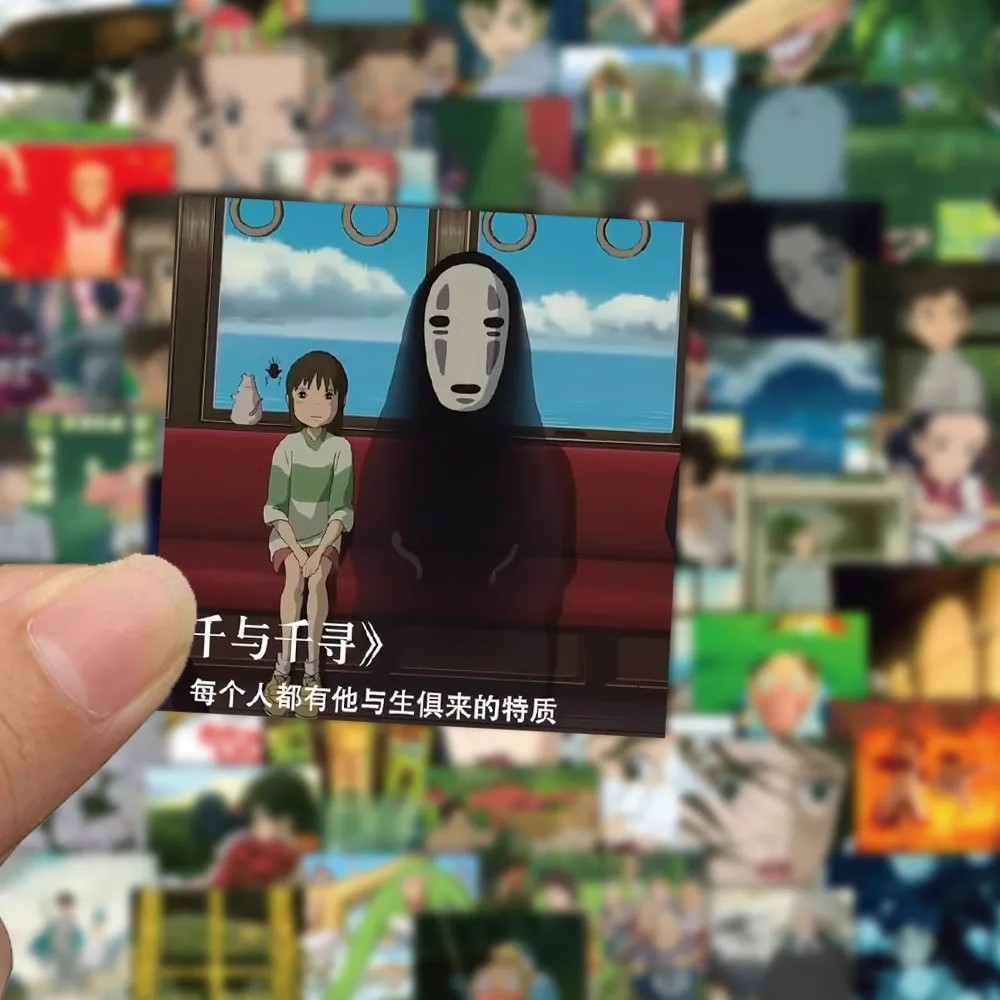 宫崎骏千与千寻贴纸动漫卡通人物
