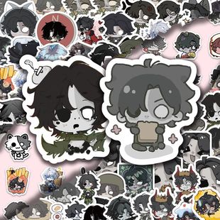 300张第五人格愚人金Q版游戏卡通贴纸装饰手机壳行李箱手账本贴画
