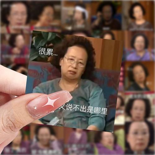 175张罗文姬表情包发疯贴纸趣味搞笑笔记本贴画手机手账装饰贴纸
