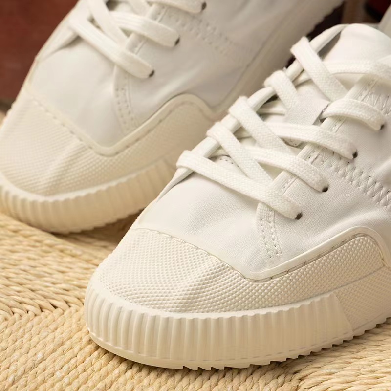 羊皮可踩跟两穿小白鞋休闲板鞋潮