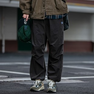 伞兵裤 美式 百搭束脚橡筋腰P工装 风机能宽松运动裤 休闲长 男女四季