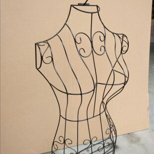 铁艺模特架铁艺半边s模特服装 道具半身吊衣架挂衣架