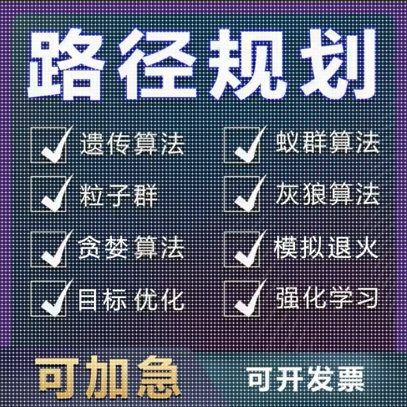 Matlab路径规划遗传粒子群蚁群人工蜂群A*Dijkstra神经网络D*算法