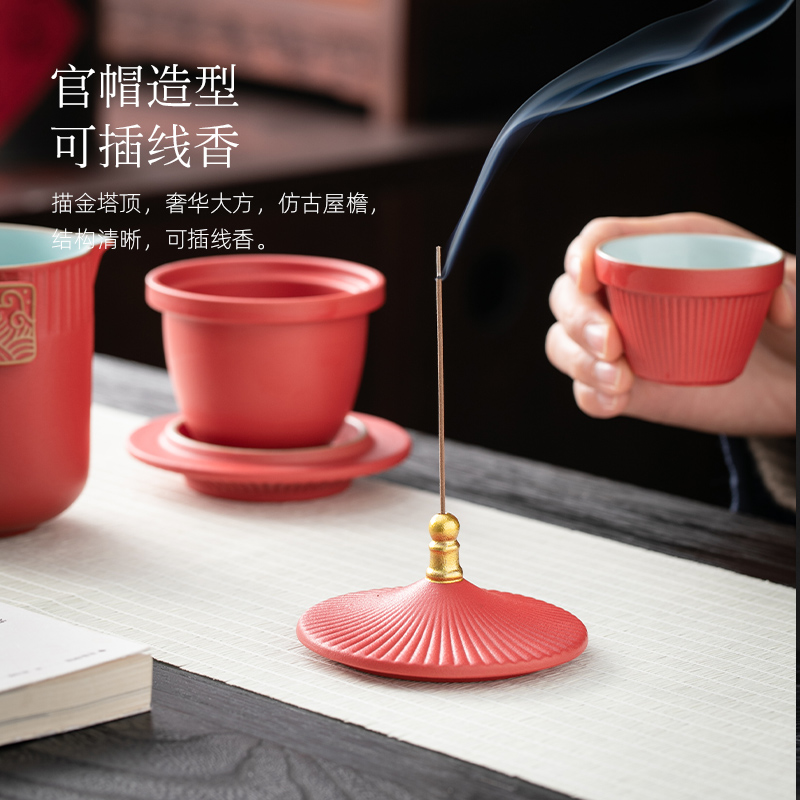 便携功旅行茶具小套装户外t简易式国泡茶壶茶杯故宫夫潮露营快客