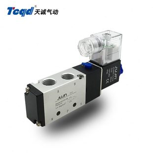 4V210 10换向气阀 08气动开关电磁阀4V110 06气动电磁控制阀4V310