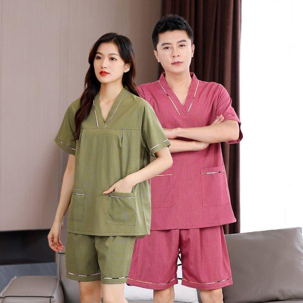 汗蒸服男苎麻足疗情侣女款浴衣按摩家居睡衣不起摺大码洗浴温泉,居家布艺,汗蒸服,淘宝优惠券,粉丝福利购,淘宝优惠卷