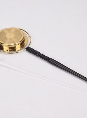 瑞象 佛具法器尖子板直杆铛子铜制铛子黄铜长柄档子引庆