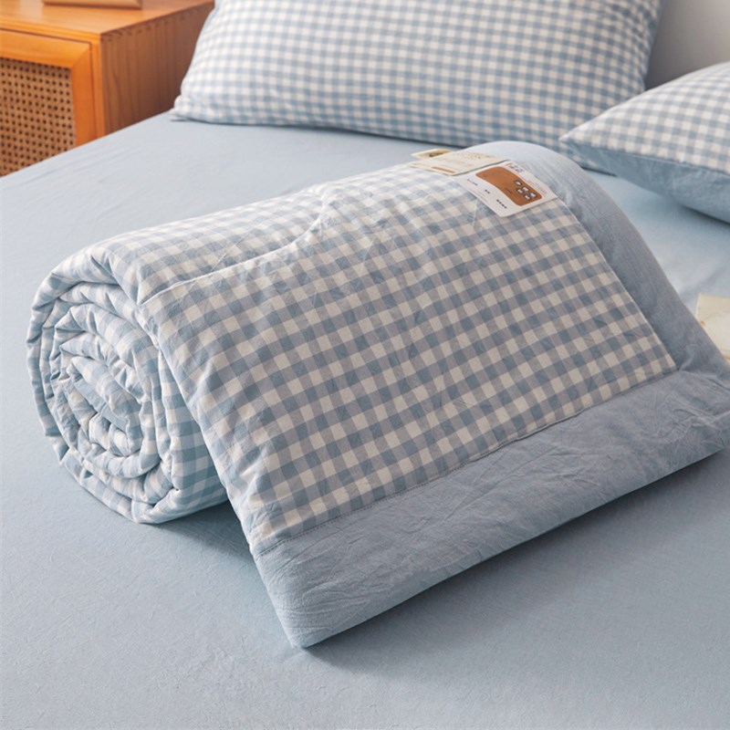 100%新疆棉花被夏被学生宿舍单人水洗棉夏凉被Q空调被夏季薄款被