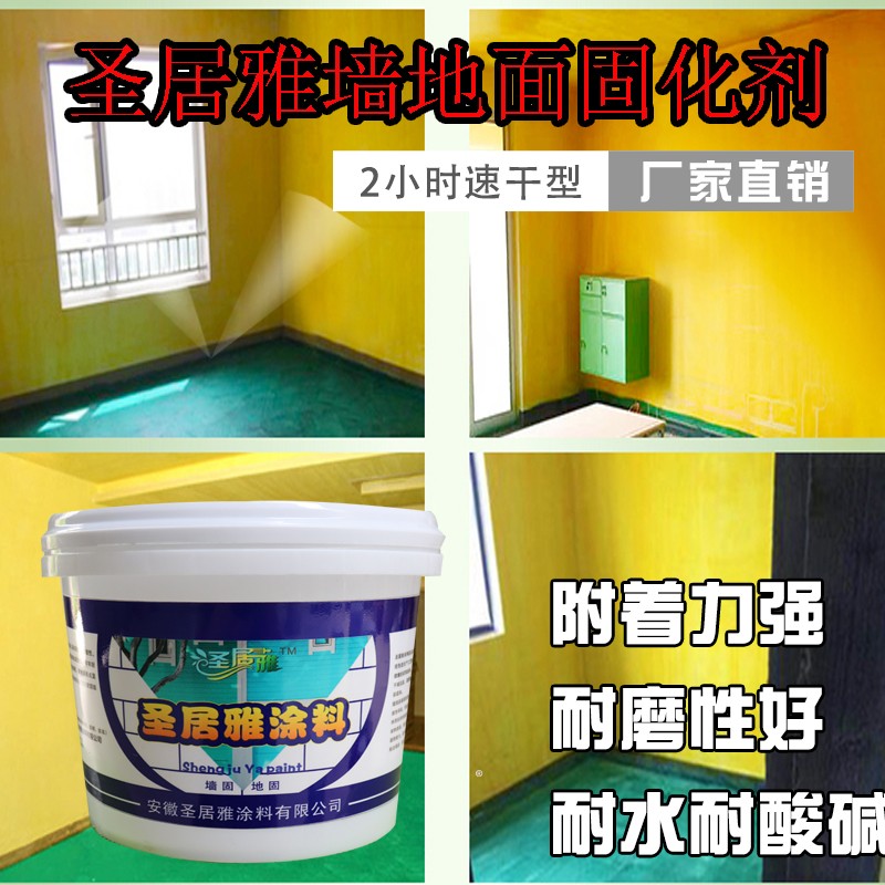 墙固地固界面剂内墙加固剂固沙防水防潮家用黄绿色墙固固化剂