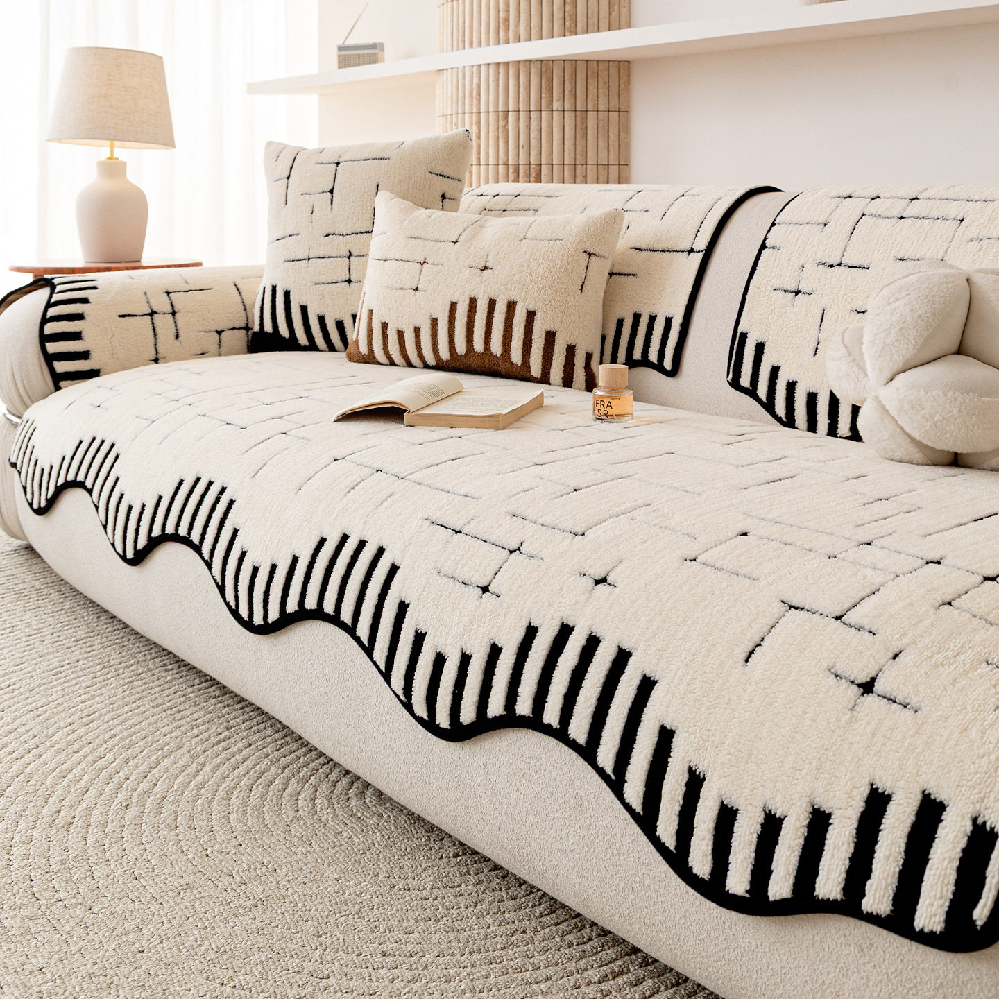 劳伦斯异形沙发垫四季通用2025新款轻奢高级感防滑雪尼尔直排坐垫,居家布艺,沙发垫,淘宝优惠券,粉丝福利购,淘宝优惠卷