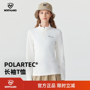 商场同款 T恤女户外保暖冲锋衣内搭NTSEH2650S 诺诗兰POLARTEC长袖