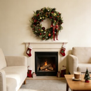 花环花束圣诞节日氛围稀有花材居家 圣诞欢歌 梦森林专属