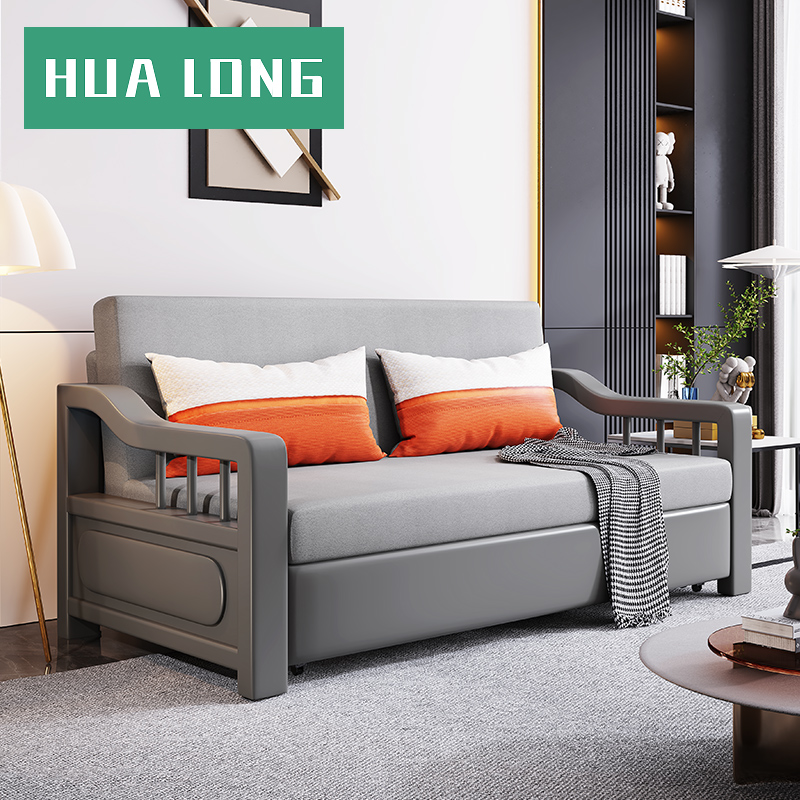 实木折叠沙发床客厅多功能两用2021年新款家用可折叠小户型网红款