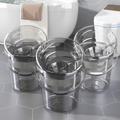 透明水桶家用储水桶加厚学生宿舍用洗澡洗衣桶手提大号塑料桶脸盆