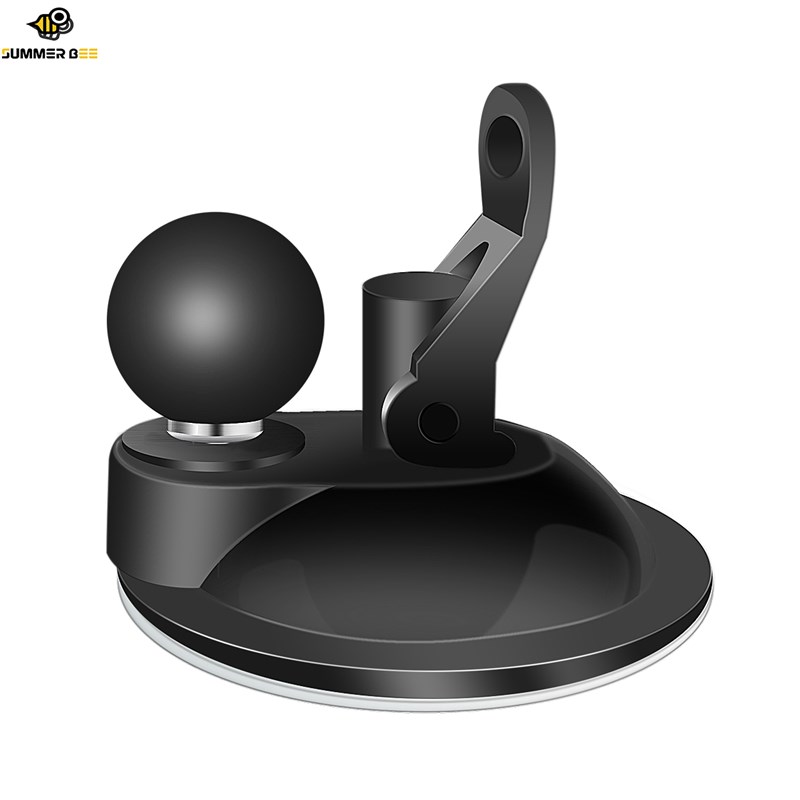 25mm球头玻璃吸盘支架底座车内手机运动相机通用真空吸盘拍摄支架