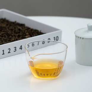 硼硅玻璃带嘴审评碗斗茶Q专用审评杯评茶碗茶海公道杯