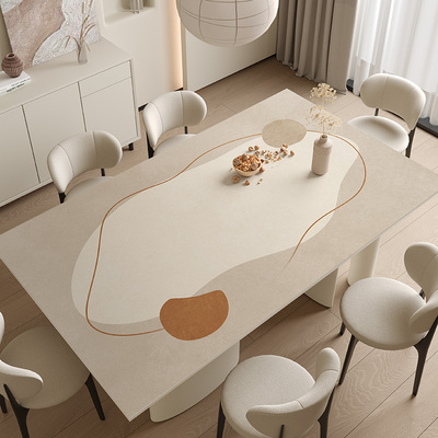 皮革桌垫防水防油餐桌垫长方形防烫隔热高级感茶几隔热耐高温垫子