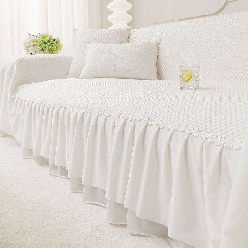 凉感冰丝沙发盖布巾夏季防滑坐垫全包纯色直排罩夏天款座毯