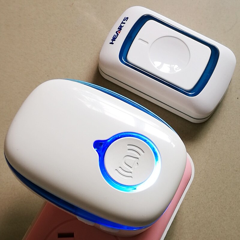 弘顺门铃无线家用超远距离门钤呼叫铃门玲防水一拖二一拖三