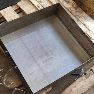 无盖铁皮箱工具箱铁槽铁盒周转箱铁皮箱长方形铁盒子长方形烧纸桶