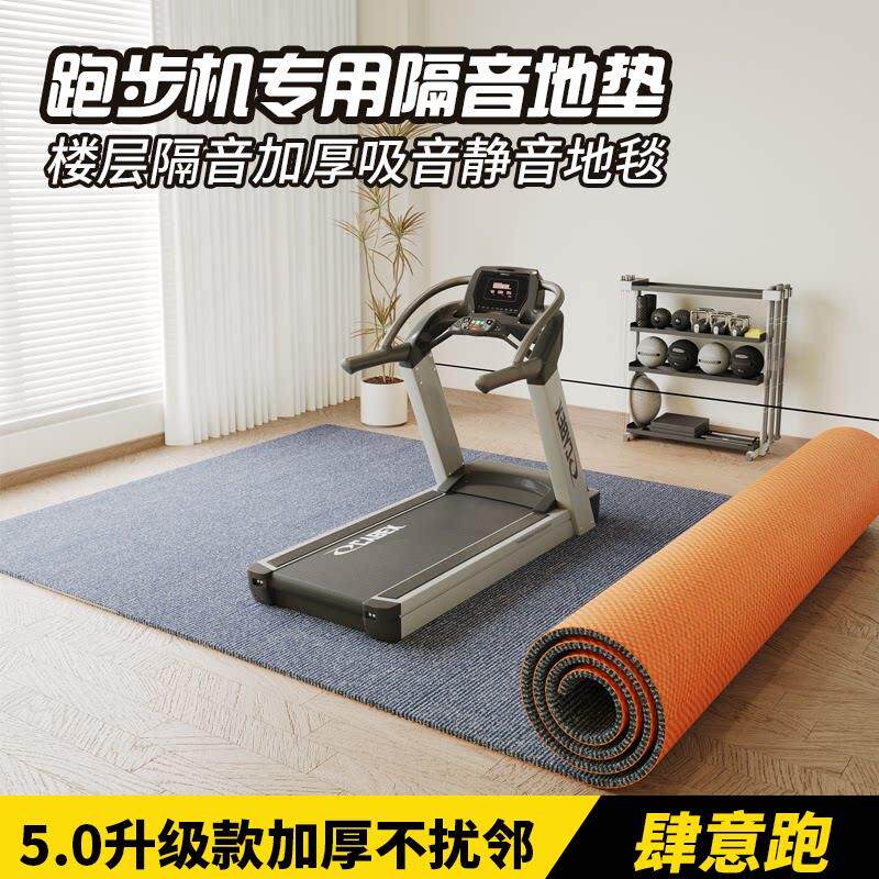 跑步机防震隔音地垫专业减震楼上楼下楼层吸音专用超强静音地毯