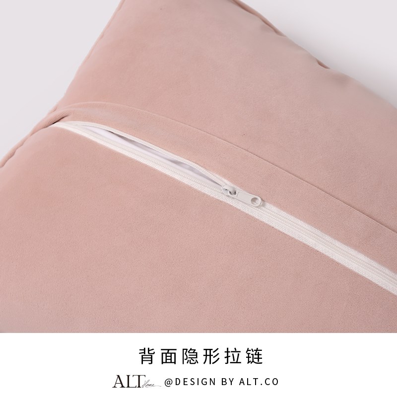 高端沙发抱枕客厅轻奢高级感卧室床上腰枕套不含芯多巴胺靠背靠垫