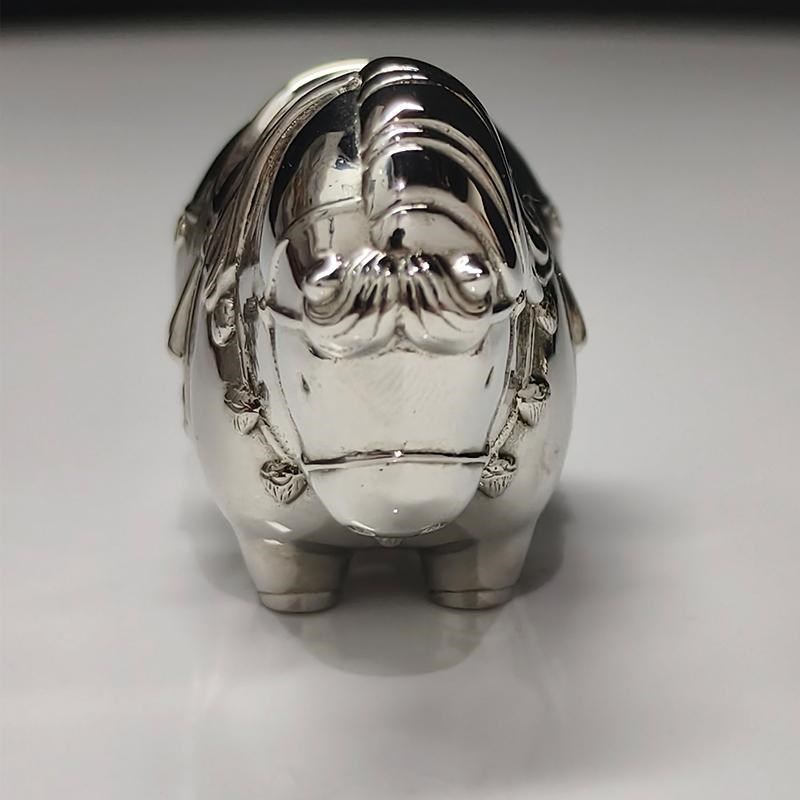 不二马大叔白铜小马手办居家客厅装饰摆件茶宠手把玩件带编码