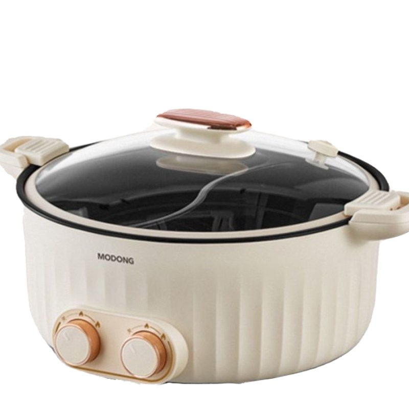摩动鸳鸯锅微压电火锅大功率多功能家用独立控温电煮锅炒煮一体锅
