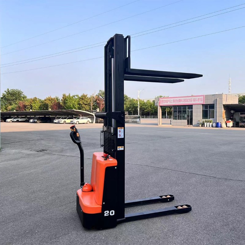 全自动堆高车液压托盘升高车电动搬运叉车仓库堆垛车2吨装卸车