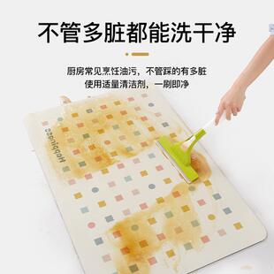 厨房地垫耐脏免洗可擦家用长条脚垫防滑防油防水毯子吸水吸油垫子
