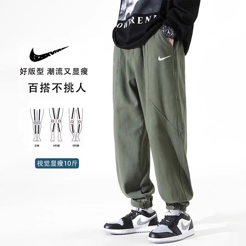 薄款工装裤男士2025新款长裤青少年宽松休闲大码夏季男生运动裤子