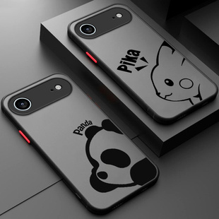 适用苹果17Air手机壳iPhone十七ar熊猫透明磨砂硅胶i17ari全包防摔ai套iph男ipone女ihpnoe新款 外壳ip平果潮