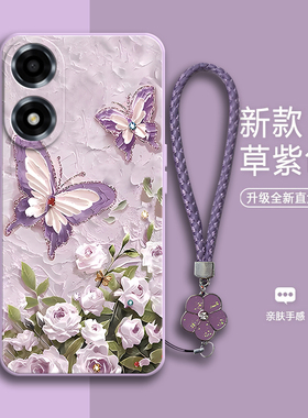 油画蝴蝶适用oppoa2x手机壳OPPO新款A2X5G保护OPA套OPPA外壳opp0pp0ppoa女ppoa全包opρoa防摔oρpoa男opopa