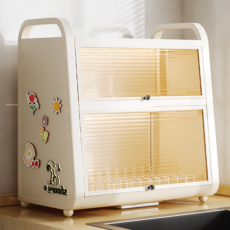 碗碟收纳架厨房置物架台面碗架放碗盘沥水架碗柜多功能碗筷收纳盒