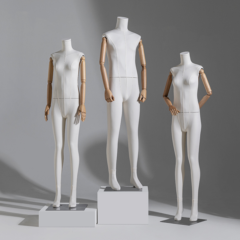 服装店男模特道具全身包布人台展示架女装橱窗人偶模特架子