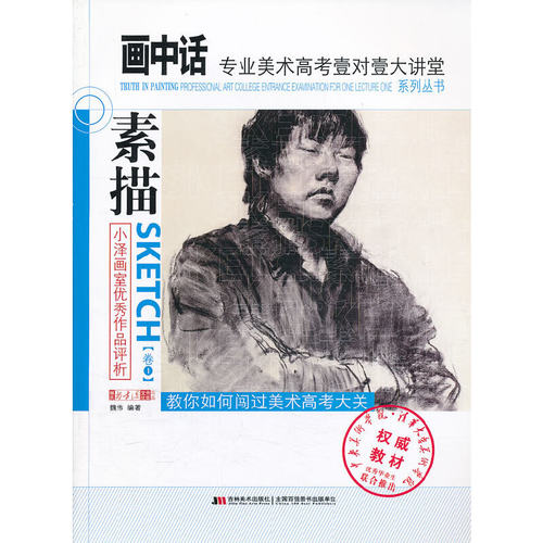 【正版包邮】 画中话专业美术高考壹对壹大讲堂素描 林广元，魏伟 编著 吉林美术出版社