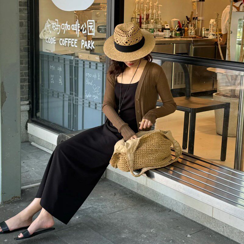 韩国情侣手工编织镂空草编帽男女通用礼帽春夏季情侣草帽遮阳凉帽