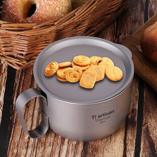 钛工匠户外纯钛咖啡杯钛杯办公纯钛杯露营随手杯徒步便携纯钛水杯