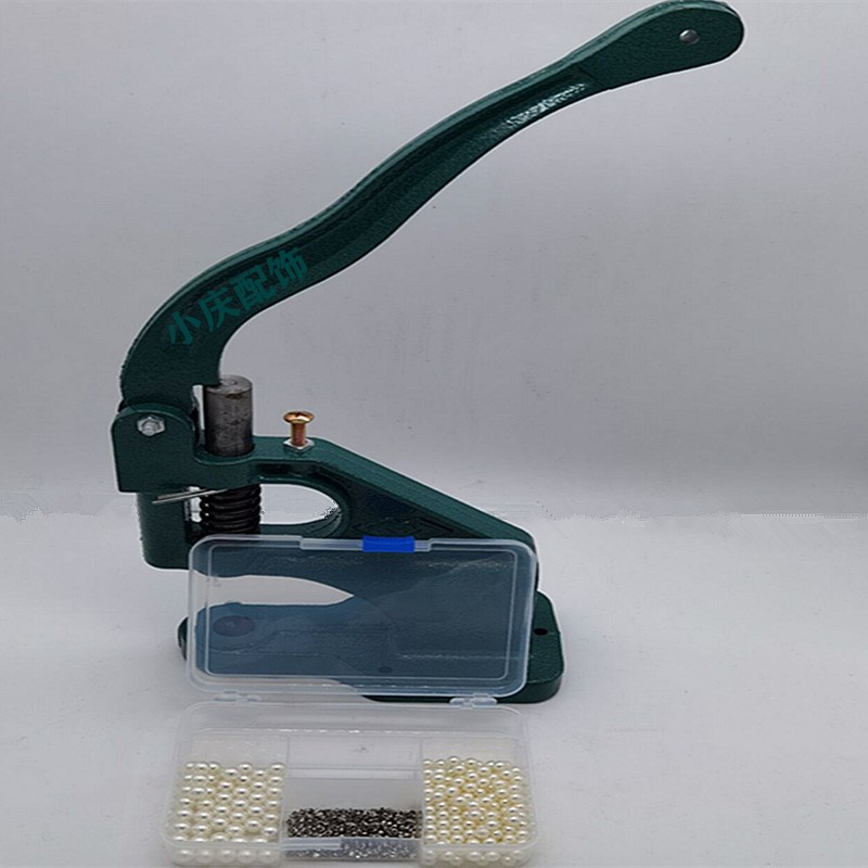 新款压扣机钉珠四爪扣订珠子工具 DIY衣服贴钻钉珠四合扣打孔