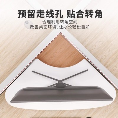 转角电脑增高架工位拐角显示器三角形支架桌面台式加高底座收纳架