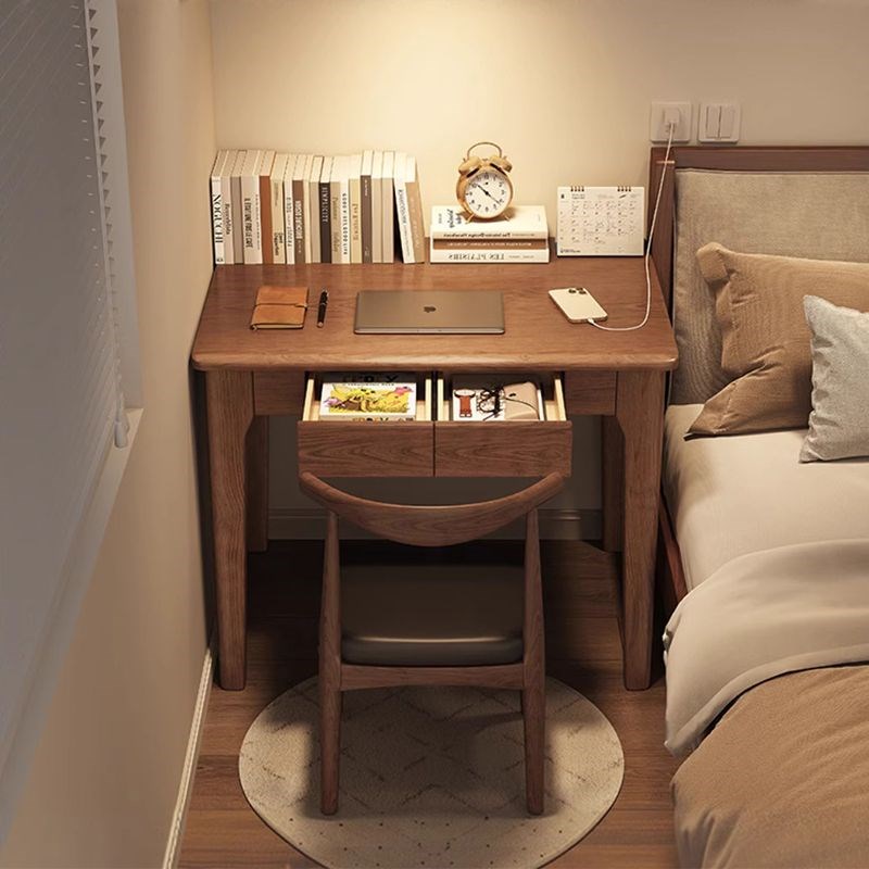 实木窄书桌45cm宽小型床边化妆桌40/55公分学生写字桌电脑桌