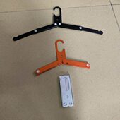 户外旅行便携工具铝合金折叠衣架晾衣架伸缩折叠口袋金属衣架