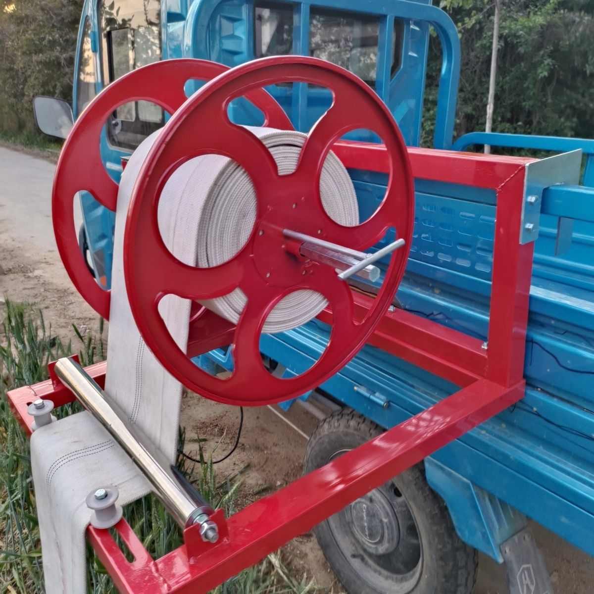 电动水带收卷机g48v60v农场农田用浇地水管卷管器水管滴灌带收纳