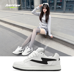 TINMUU/天牧小鬼同款闪电校园运动休闲增高面包板鞋子男鞋女秋冬