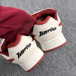 TINMUU于文文同款天牧闪电狂潮高街学院时尚刺绣增高休闲板鞋情侣