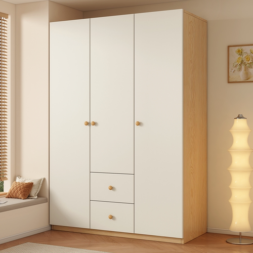 衣柜家用卧室小户型一门到顶自由组合儿童储物柜出租房用加厚衣橱