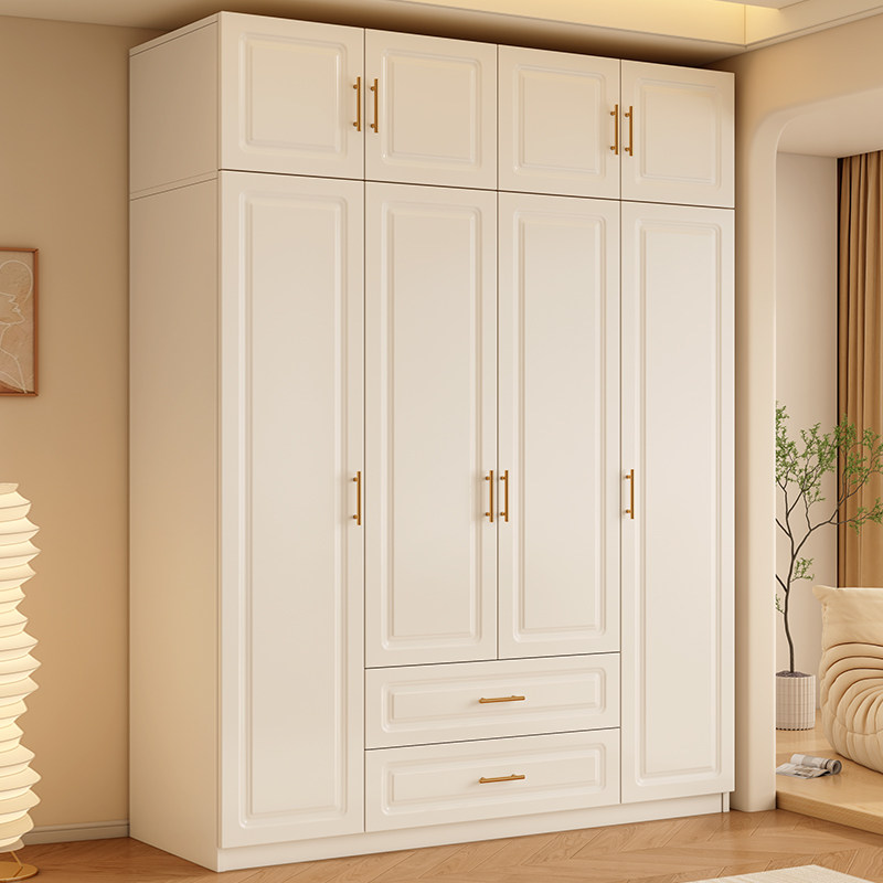 实木衣柜家用卧室奶油风