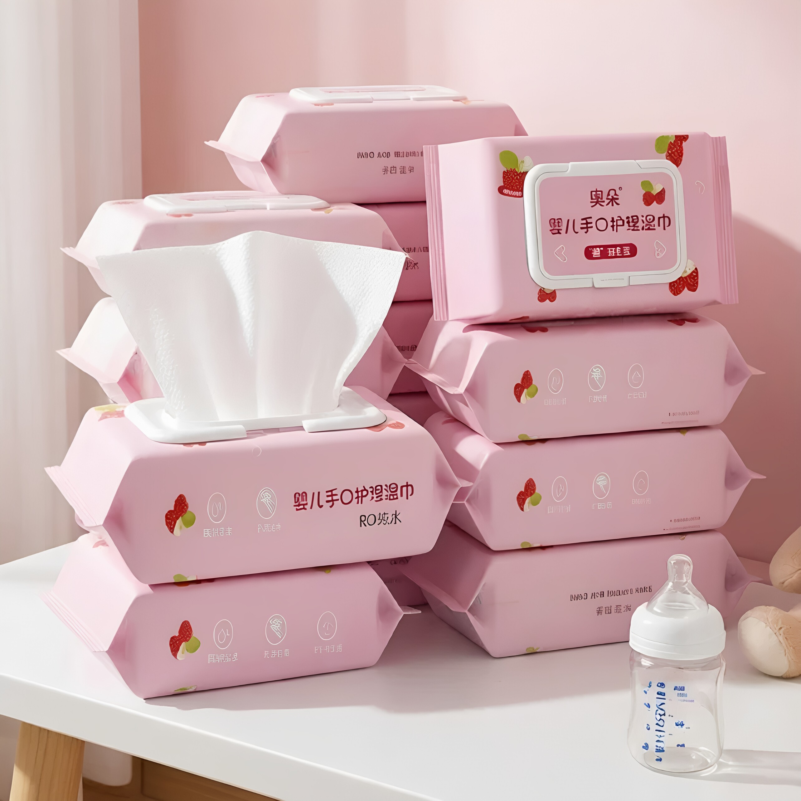 88vip2元好物婴儿湿巾手口专用母婴洗脸湿纸巾清洁儿童加厚湿巾纸