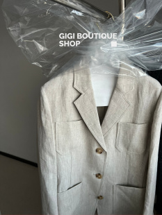西装 特殊剪裁极简法式 外套 100%法国进口亚麻